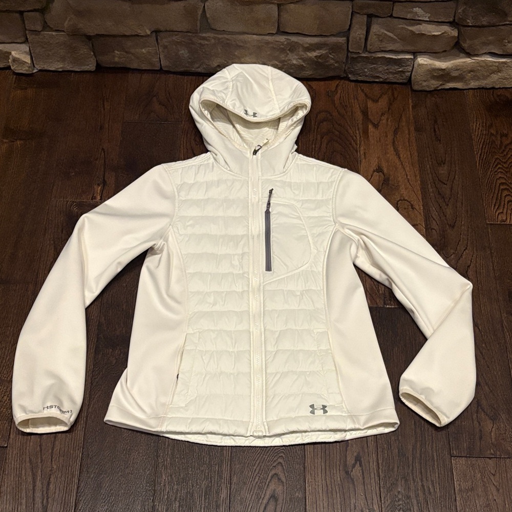 Under Armour Women's Off-White Hooded Jacket